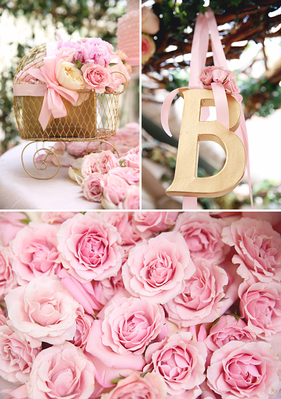 A Feminine, Elegant Baby Shower in Pink and Gold