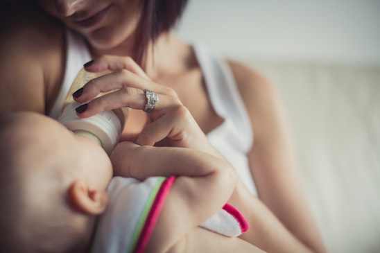 Three-month-old Portraits with Baby Girl Logan