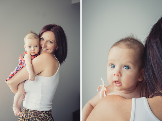Three-month-old Portraits with Baby Girl Logan