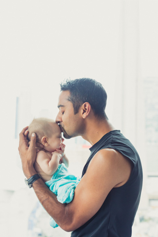 Three-month-old Portraits with Baby Girl Logan