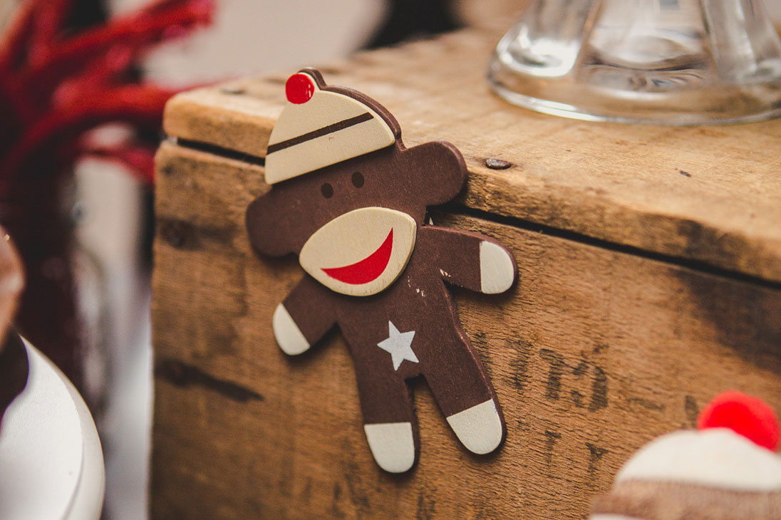 Sock Monkey Themed First Birthday Party