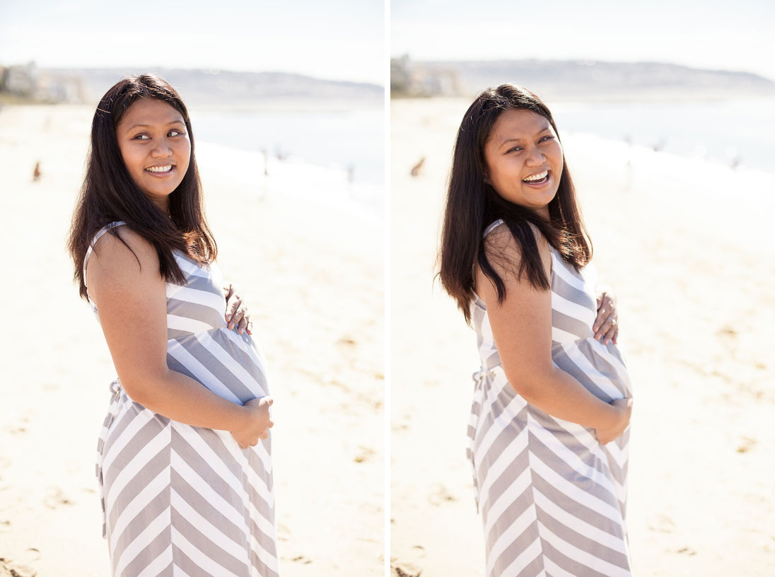 Family Maternity Session at Redondo Beach