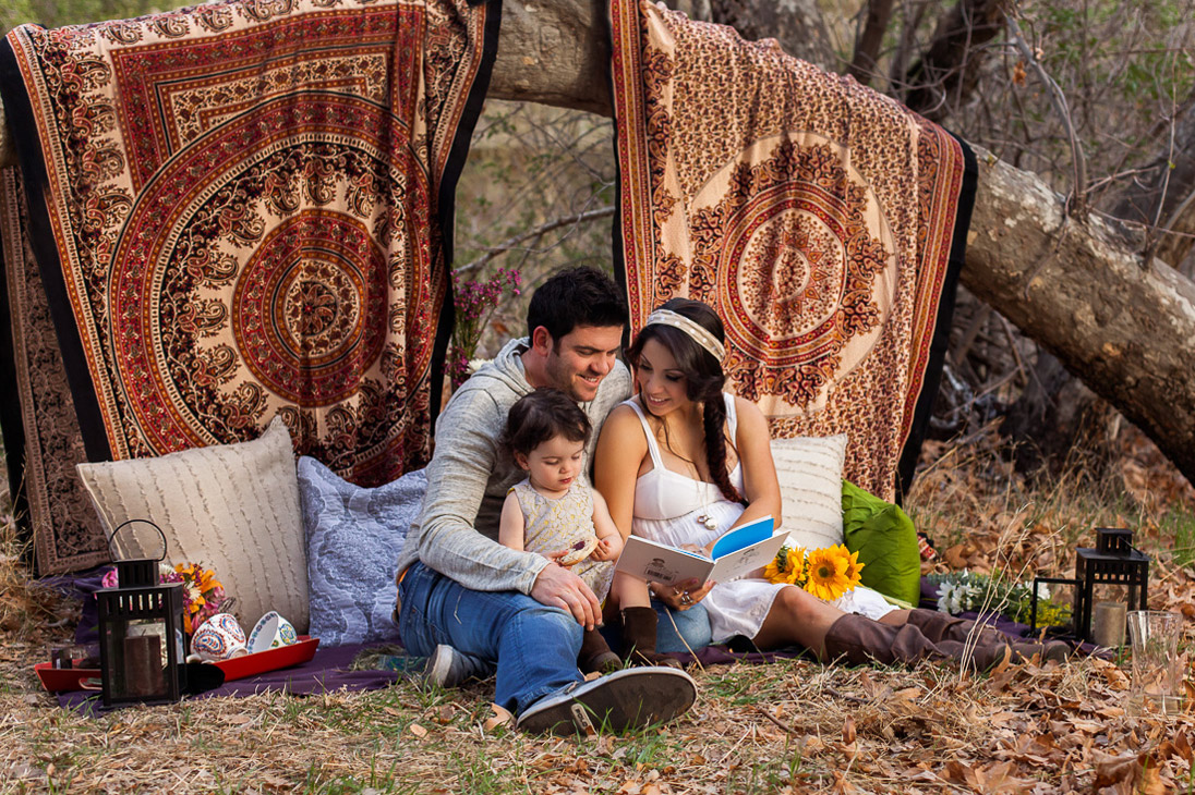 Bohemian Inspired Family Maternity Session