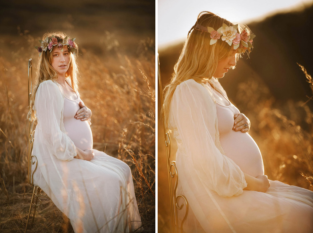 Free-Spirited Maternity Session at Sunset