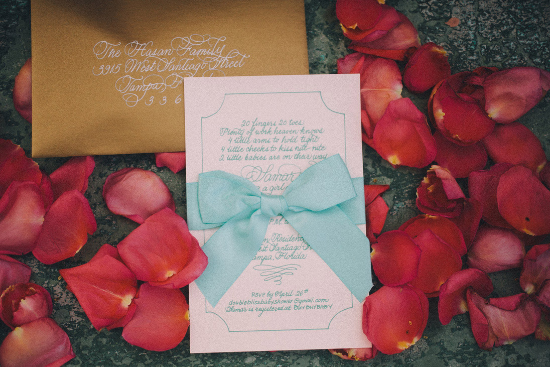 An Elegant Baby Shower with Twins on the Way