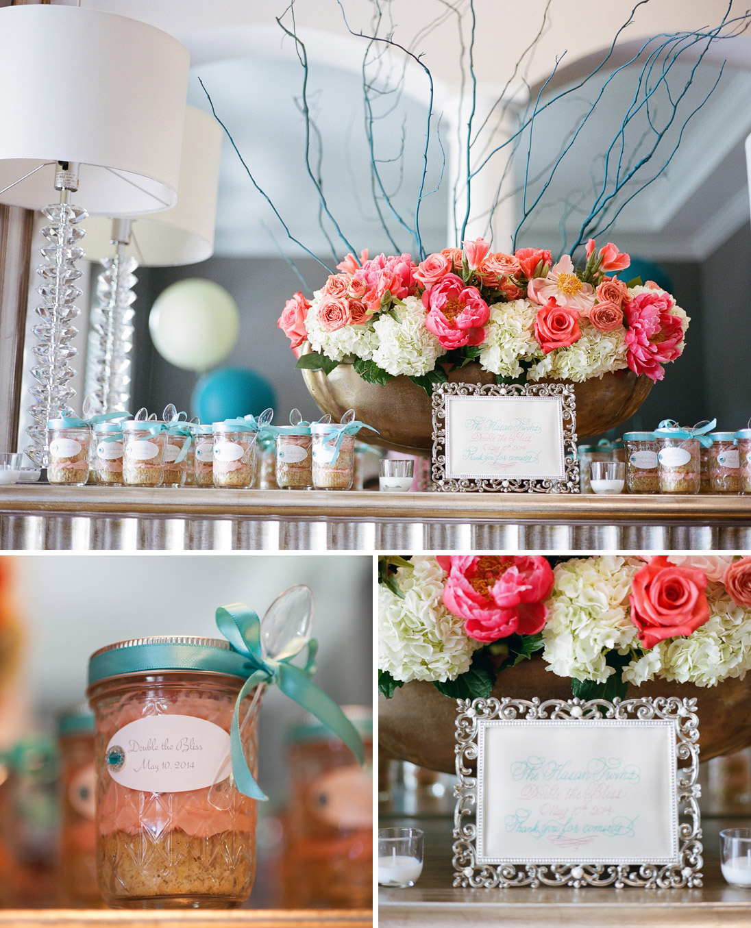 An Elegant Baby Shower with Twins on the Way
