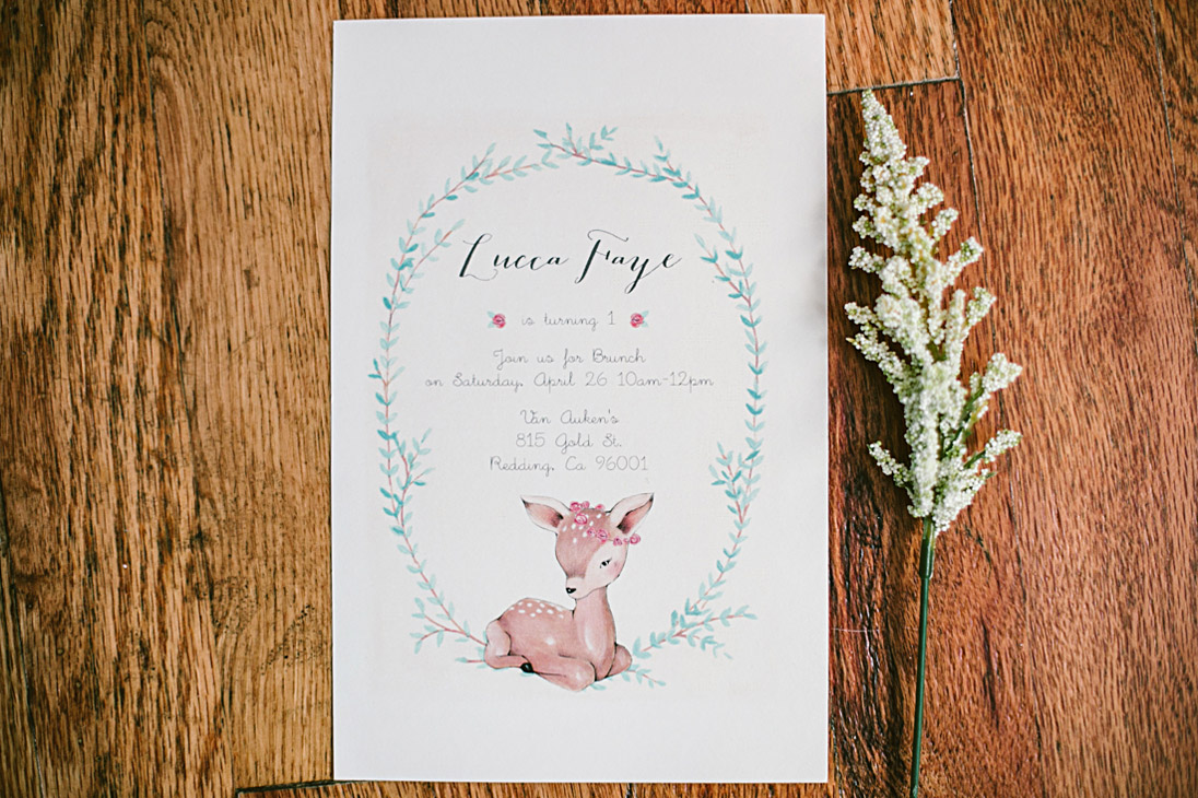 A Sweet, Little Deer Themed 1st Birthday Party