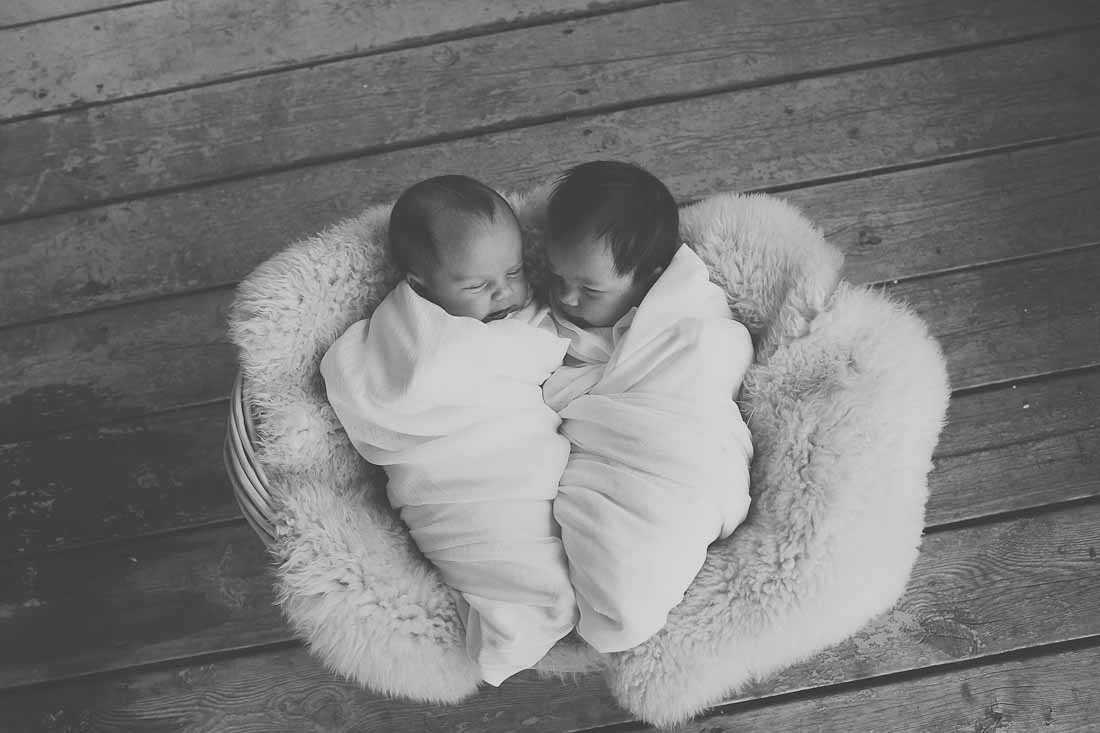 Sweet At-Home Twin Newborn Session