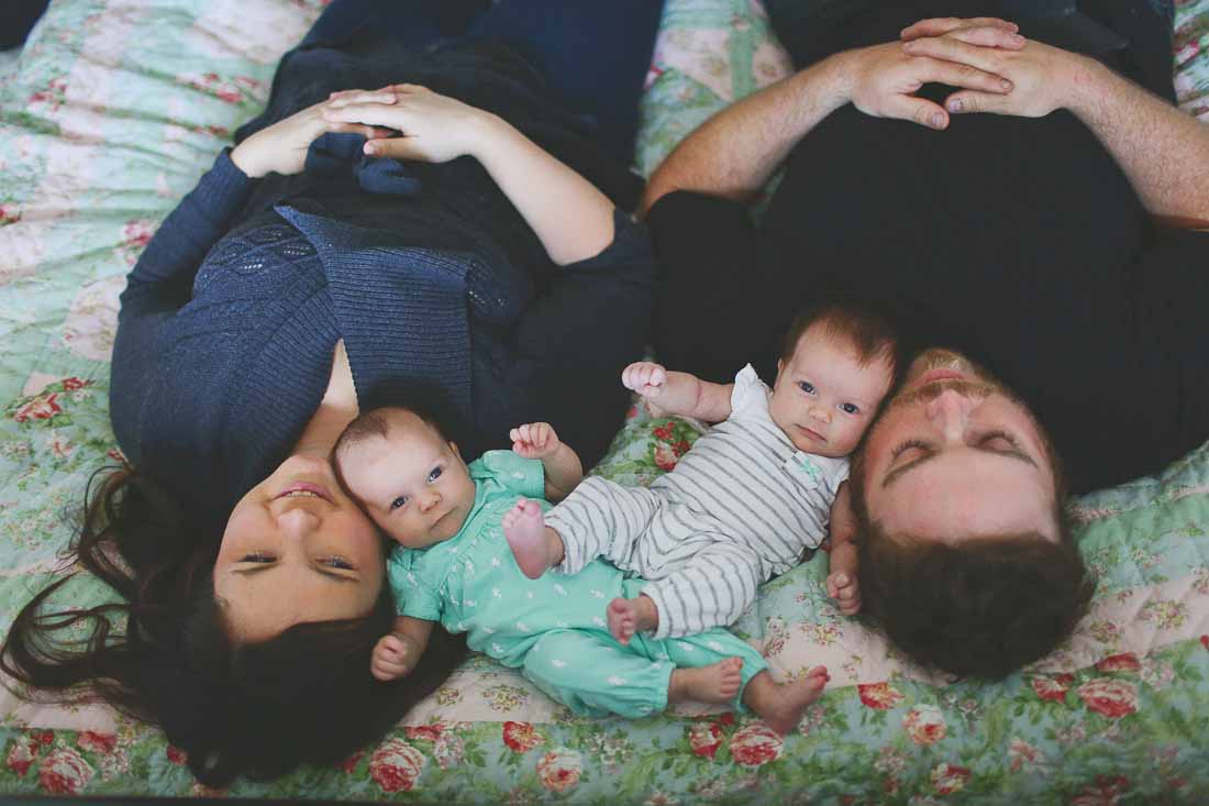 Sweet At-Home Twin Newborn Session