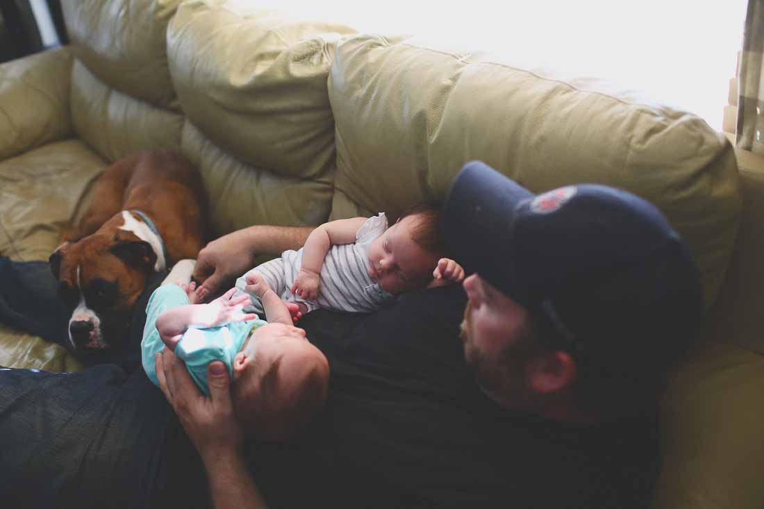 Sweet At-Home Twin Newborn Session