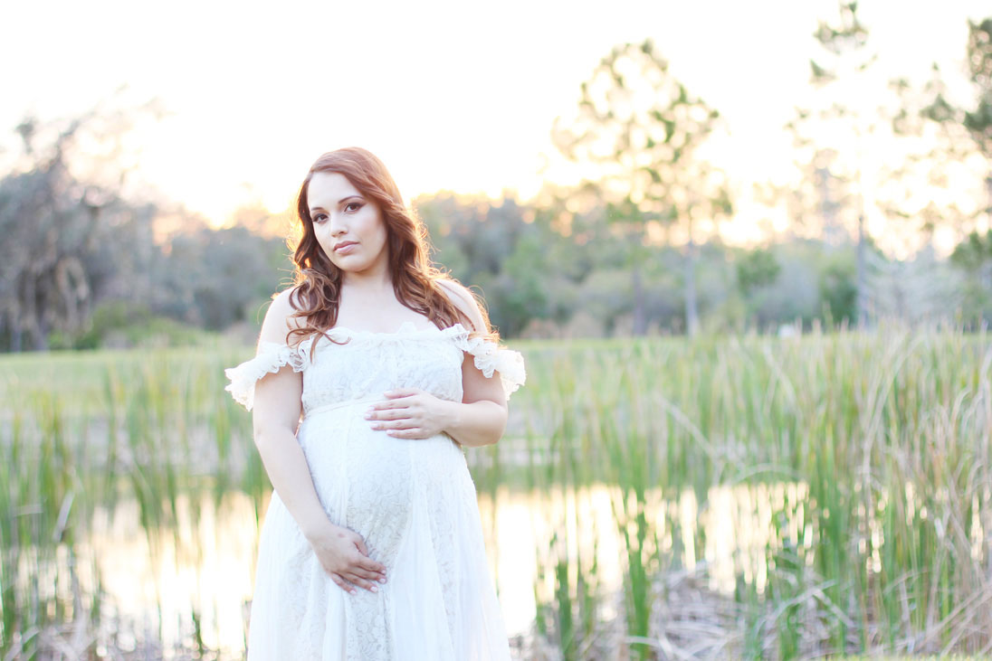 Sunset Family Maternity Session in Orlando, Florida