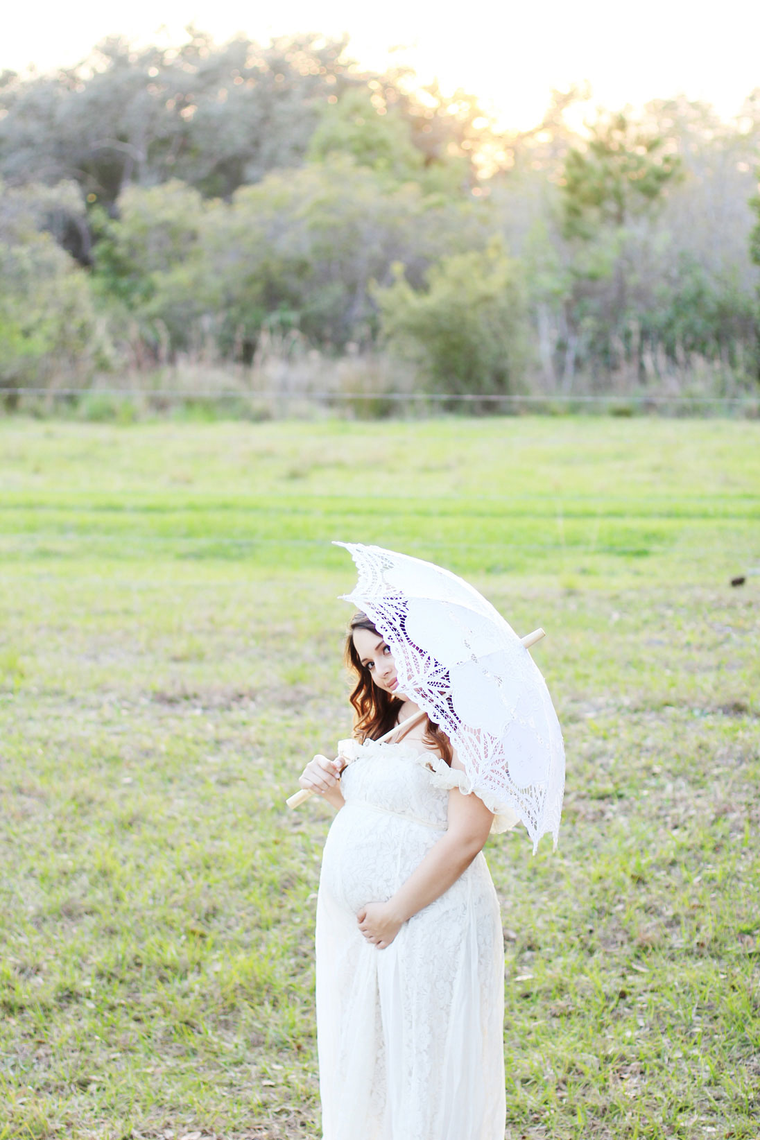 Sunset Family Maternity Session in Orlando, Florida