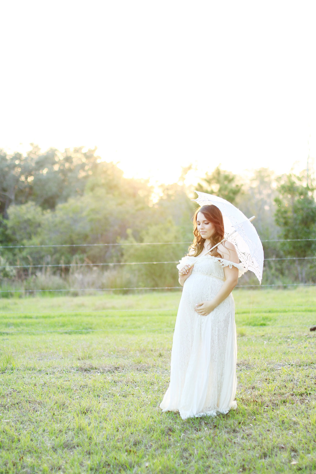 Sunset Family Maternity Session in Orlando, Florida