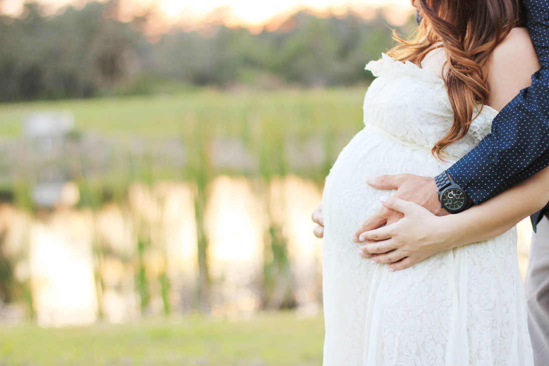 Sunset Family Maternity Session in Orlando, Florida