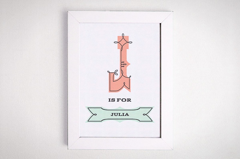 Ornate Initial Print