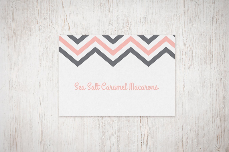 Chevron Tent Cards