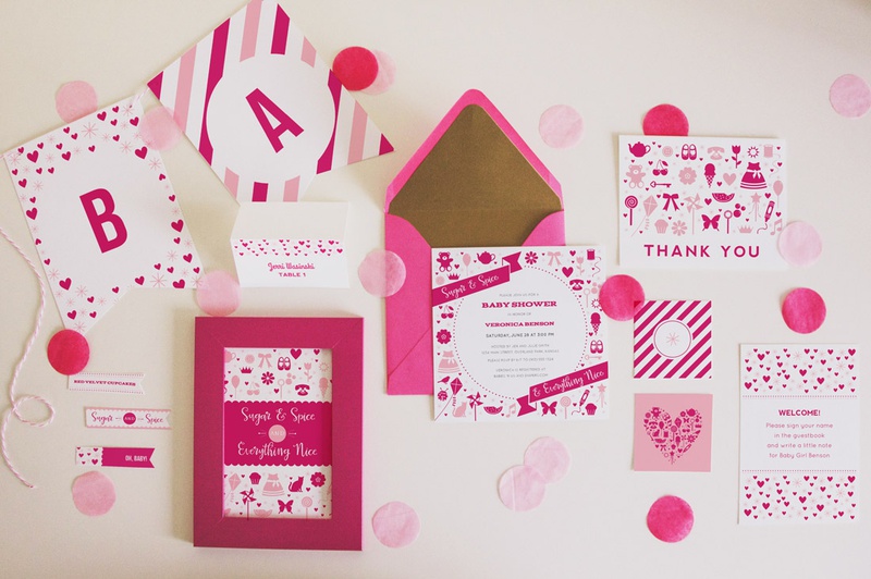 Sugar and Spice Baby Shower or Party Suite