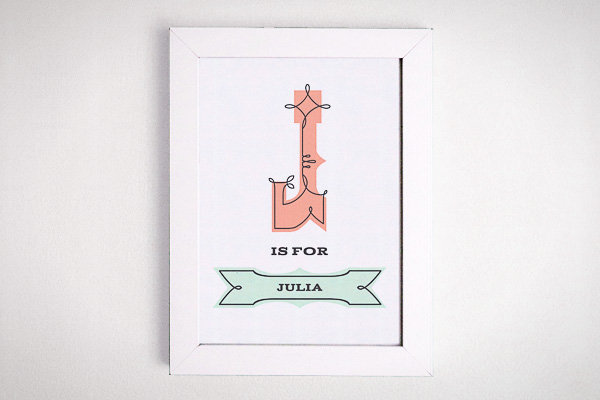 Ornate Initial Print