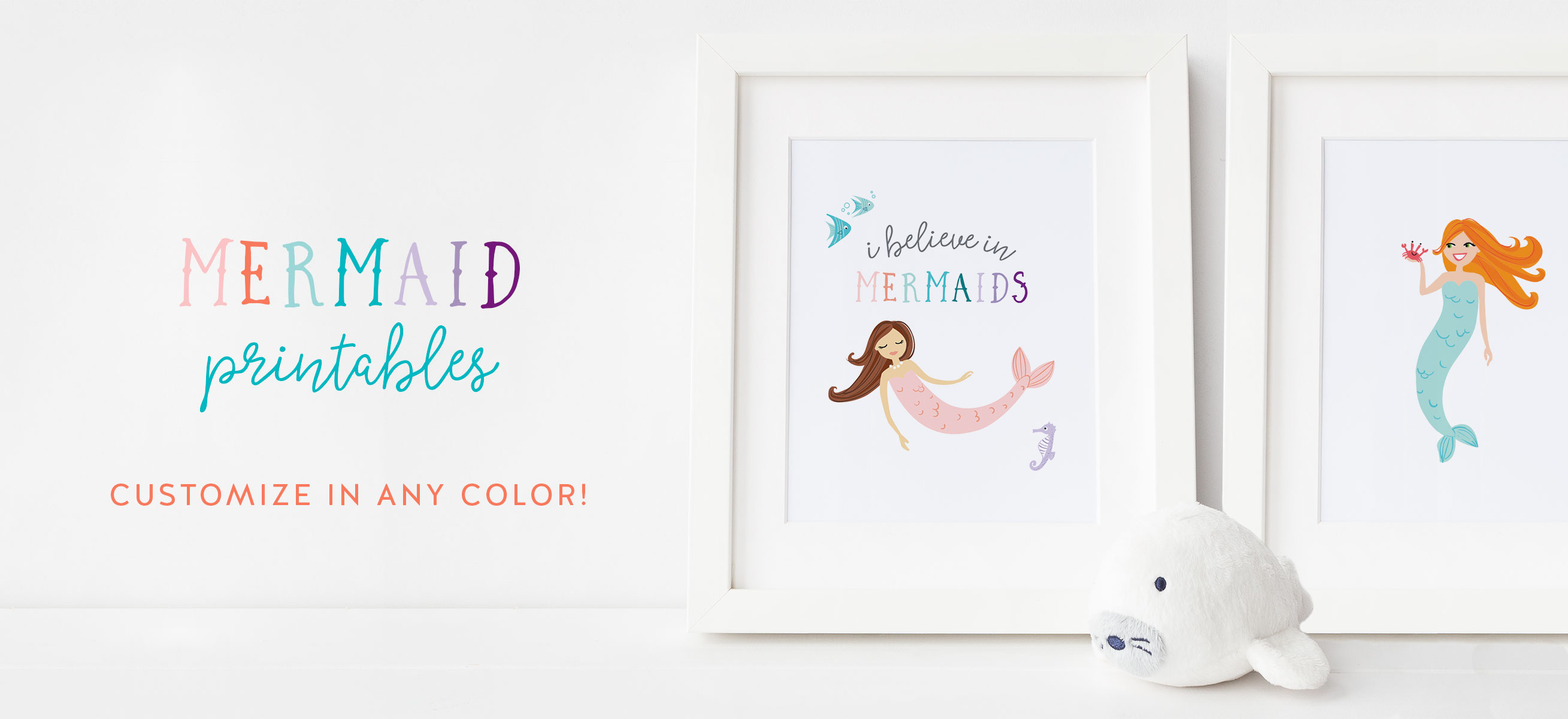 mermaid printables